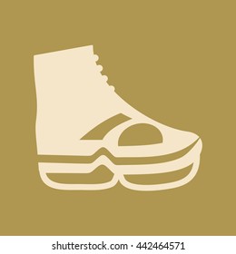 Skating Shoes Icon. Eps-10.
