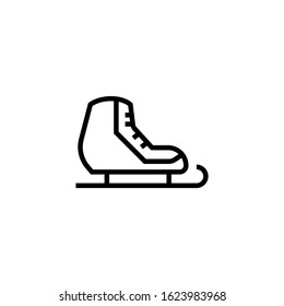 skating shoes icon - From Fitness, Health and activity icons, sports icons in outline, lineart style on white background