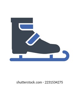 Skilangschuhe-Symbol, Vektorgrafik