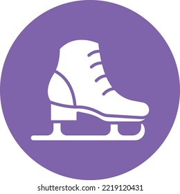 Skating shoes Vector Icon which is suitable for commercial work and easily modify or edit it
