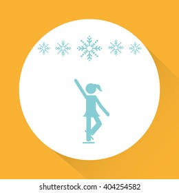 skating sport design, vector illustration