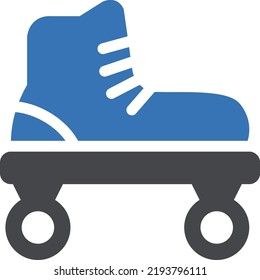 skating Vector illustration on a transparent background. Premium quality symmbols. Glyphs vector icons for concept and graphic design.
