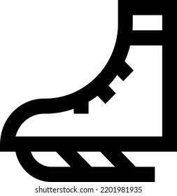 Skating Vector illustration on a transparent background.Premium quality symmbols.Stroke vector icon for concept and graphic design.