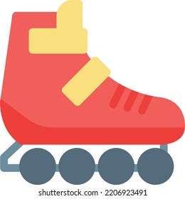 Skating-Vektorgrafik auf transparentem Hintergrund. Hochwertige Symbole. Zeilenfarbige Vektorsymbole für Konzept und Grafikdesign.