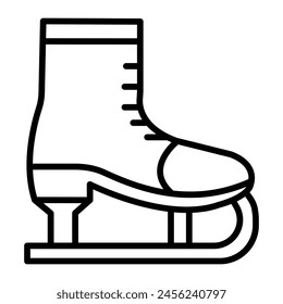Skating Vector Line Icon Design