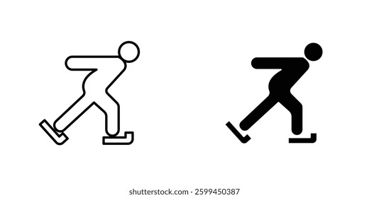 Skatingicons for ui. vector illustration