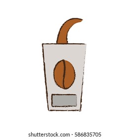 skecth cup coffee to go vector illustration eps 10