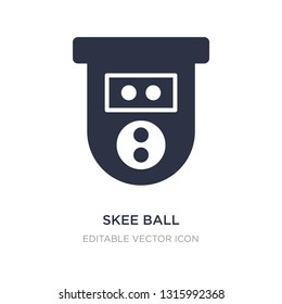 Skee Ball Icon On White Background. Simple Element Illustration From Entertainment Concept. Skee Ball Icon Symbol Design.