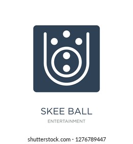 Skee Ball Icon Vector On White Background, Skee Ball Trendy Filled Icons From Entertainment Collection, Skee Ball Vector Illustration