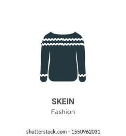 Skein vector icon on white background. Flat vector skein icon symbol sign from modern fashion collection for mobile concept and web apps design.