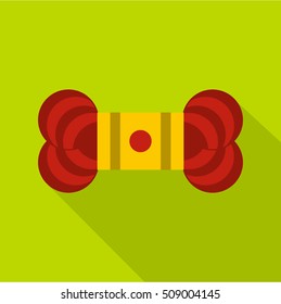 Skein of yarn icon. Flat illustration of skein of yarn vector icon for web
