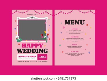 Skeina Wedding Invitation Template Card