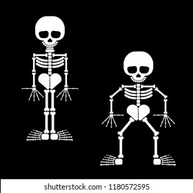 Skeleton, anatomy. Image for design