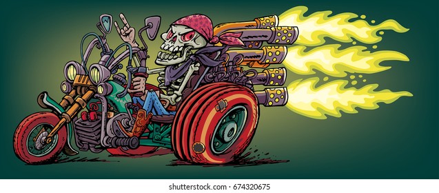 Skeleton Biker