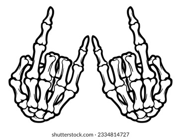 Skeleton-Knochengestein auf Hand - Illustrationen
