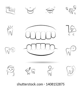 Skeleton, bone, skull 4 icon. Universal set of dentist for website design and development, app development