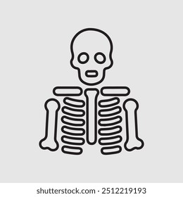 skeleton bones coloring page , sleleton vector