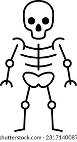 skeleton bones cranium skill anatomy Outline