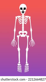 Skeleton Bones Graphic Logo Vector