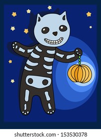 Skeleton cat