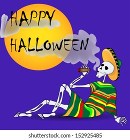 Skeleton With a Cigar