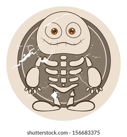 skeleton cute vector