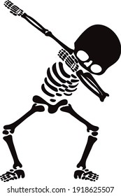 skeleton dab and funny dance