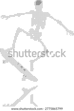 skeleton dancing gothic retro halftone dither bone death spooky horror halloween torso ribcage medical anatomy biology