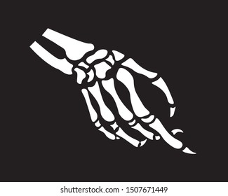 Skeleton extended hand 