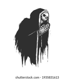 La figura del esqueleto. Se puede usar como dibujo de un tatuaje.