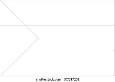 A Skeleton Flag Illustration of the country of Palestine