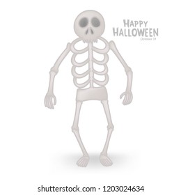 Skeleton full figure cartoon