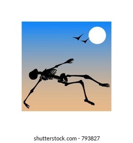 Skeleton. Fully editable vector image.