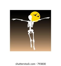 Skeleton. Fully editable vector image.