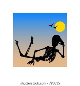 Skeleton. Fully editable vector image.