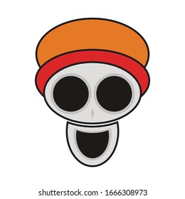 skeleton funny vector -  illustration