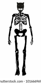 skeleton graphic design vector art