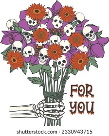 Skeleton Halloween Sublimation Design Bundle