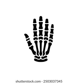 skeleton hand logo vector illustration template design