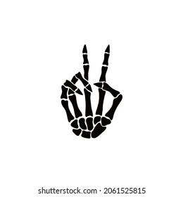 284 Skeleton hand peace sign Images, Stock Photos & Vectors | Shutterstock