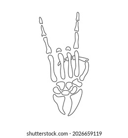 Skelett-Handgestein, Vektorgrafik