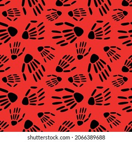 Skeleton hand seamless pattern. bones pattern. Design for Halloween and day of the Dead