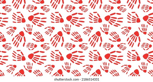 Skeleton hand seamless pattern. bones pattern. Design for Halloween and day of the Dead