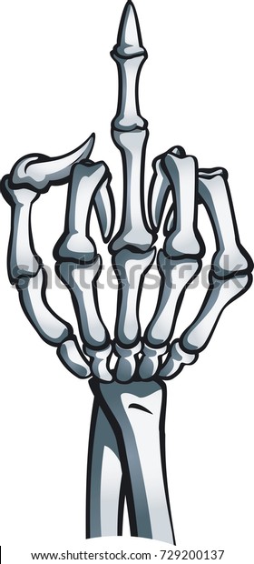 Middle Finger Skeleton Sketch