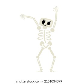 Skeleton Hands Up Icon Isolated