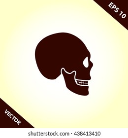 skeleton head icon