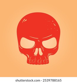 Skeleton head trendy artwork perfect abstract vector illustration colorful applicable design.eps