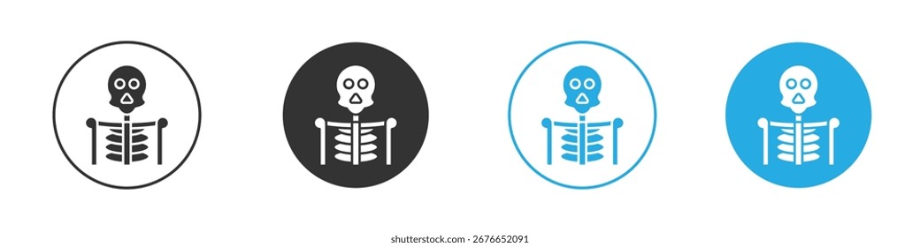 Ícone de esqueleto. Modelo de design de ícone gráfico
