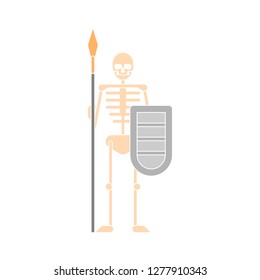 Skeleton Icon - Skeleton Isolated , Halloween Bones Illustration- Vector Anatomy