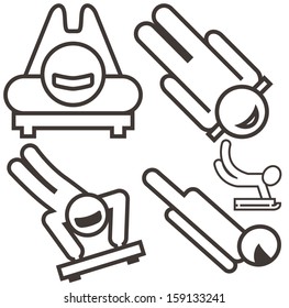 Skeleton icon set